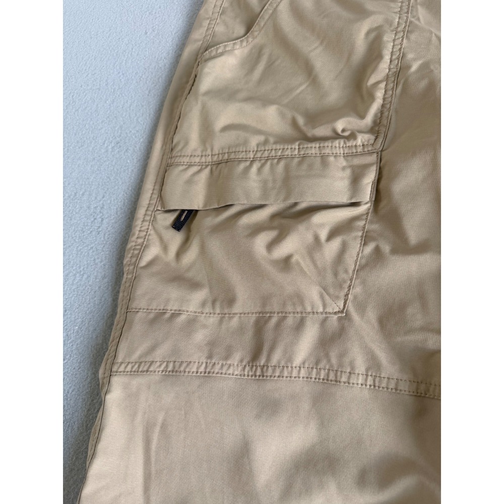 Columbia Womens Tan Khaki Hiking Capri Cargo Pants Outdoor Utility Size 14 - Picture 3 of 11